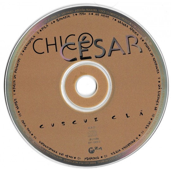 Cd Chico César, Cuscuz Clã, 1996 Cd Chico César, Cuscuz Clã, 1996