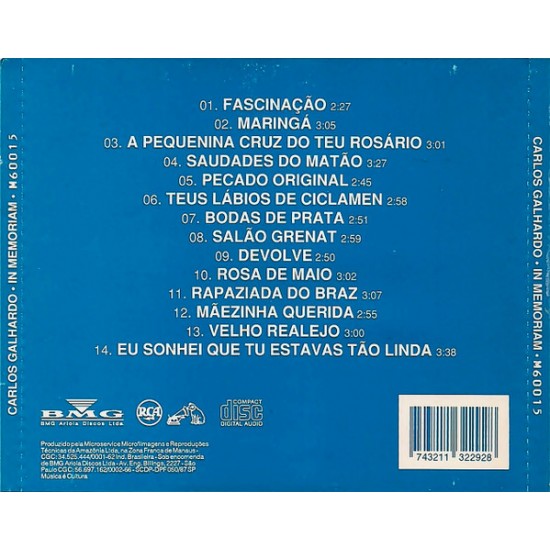 Cd Carlos Galhardo, In Memoriam