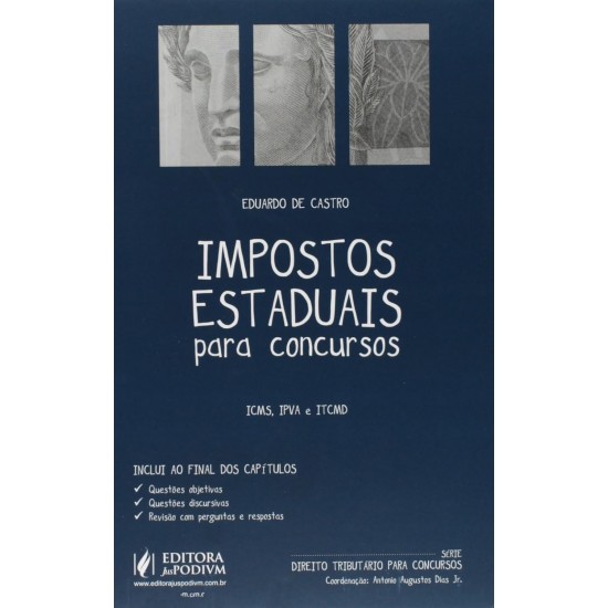Impostos Estaduais para Concursos, Icms, Ipva, Itcmd, Eduardo de Castro