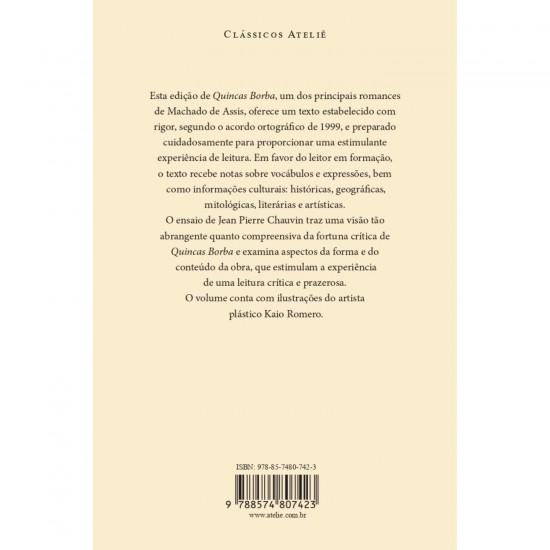 Quincas Borba, Machado de Assis, Ateliê Editorial Quincas Borba, Machado de Assis, Ateliê Editorial