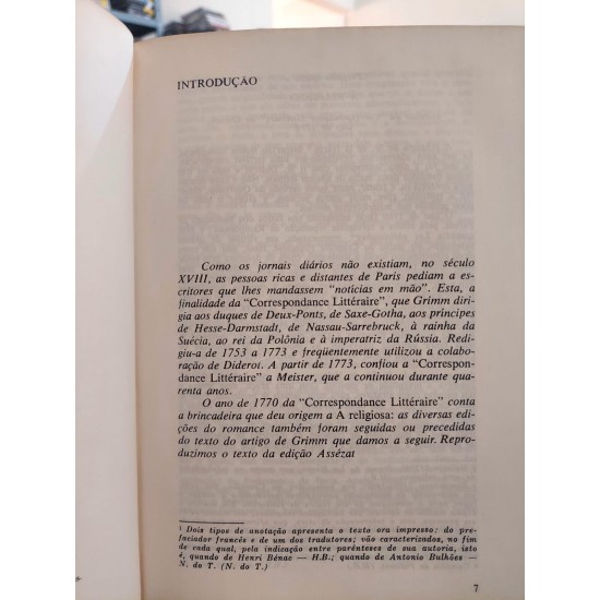 A Religiosa, Denis Diderot, Capa dura A Religiosa, Denis Diderot, Capa dura