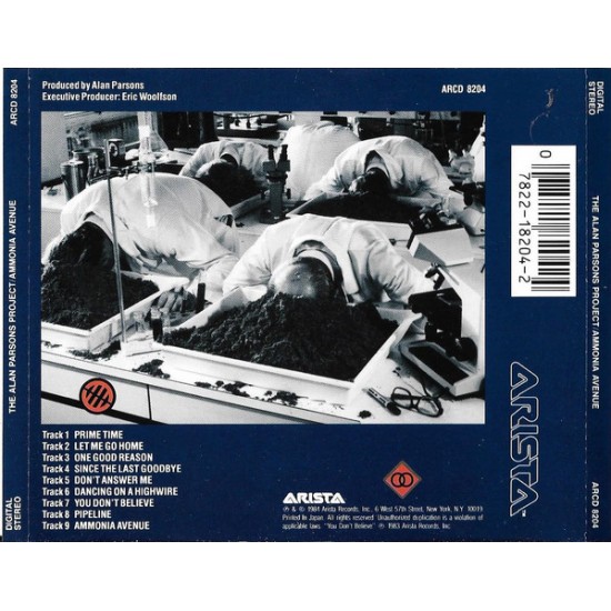 Cd The Alan Parsons Project, Ammonia Avenue, Arista, 1984, Importado USA Cd The Alan Parsons Project, Ammonia Avenue, Arista, 1984, Importado USA