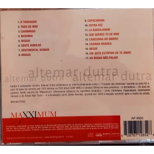 Cd Altemar Dutra, Maxximum, 17 Sucessos Cd Altemar Dutra, Maxximum, 17 Sucessos