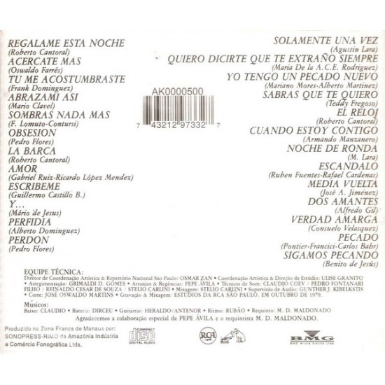 Cd Altemar Dutra, Siempre Romantico, 25 Boleros Inolvidables Cd Altemar Dutra, Siempre Romantico, 25 Boleros Inolvidables