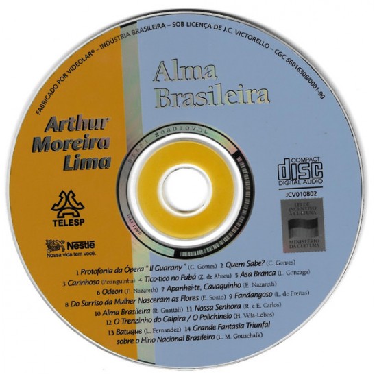 Cd Arthur Moreira Lima, Alma Brasileira Cd Arthur Moreira Lima, Alma Brasileira