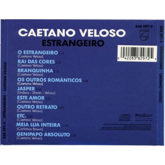 Cd Caetano Veloso, Estrangeiro Cd Caetano Veloso, Estrangeiro