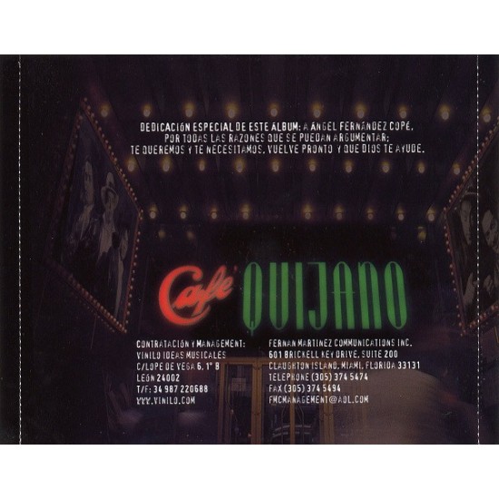 Cd Café Quijano, La Taberna Del Buda Cd Café Quijano, La Taberna Del Buda