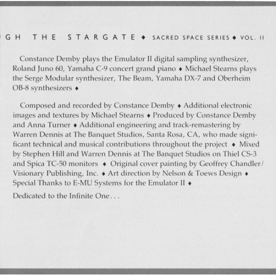 Cd Constance Demby, Novus Magnificat, Through The Stargate, Importado USA Cd Constance Demby, Novus Magnificat, Through The Stargate, Importado USA