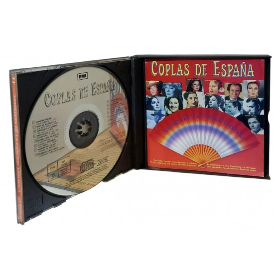 Cd Coplas de España, Antologia De La Canción Espanola, Box Duplo, 1990, Importado Espanha Cd Coplas de España, Antologia De La Canción Espanola, Box Duplo, 1990, Importado Espanha