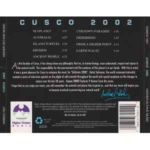 Cd Cusco, 2002 (Importado USA) Cd Cusco, 2002 (Importado USA)