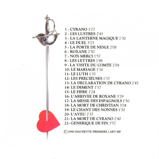 Cd Cyrano de Bergerac, Trilha Original do Filme, Un Film de Jean-Paul Rappenau Cd Cyrano de Bergerac, Trilha Original do Filme, Un Film de Jean-Paul Rappenau