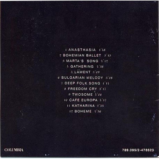 Cd Deep Forest, Boheme, 1995 Cd Deep Forest, Boheme, 1995