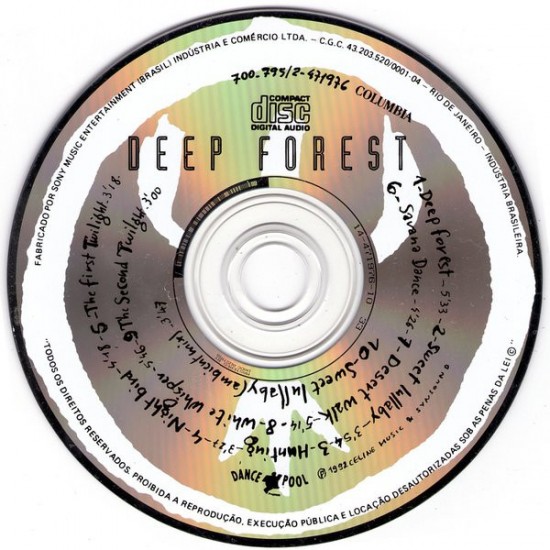 Cd Deep Forest, Deep Forest, Sony Music, 1992 Cd Deep Forest, Deep Forest, Sony Music, 1992