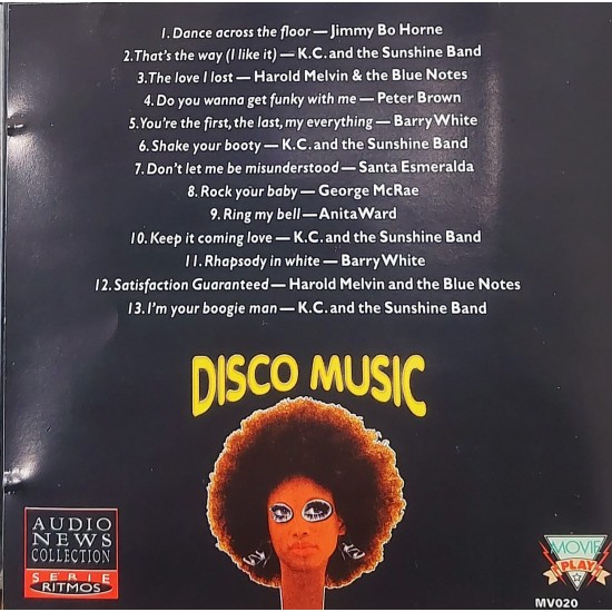 Cd Disco Music, Ring My Bell, Rock Your Baby, Shake Your Booty, Dance Across The Floor