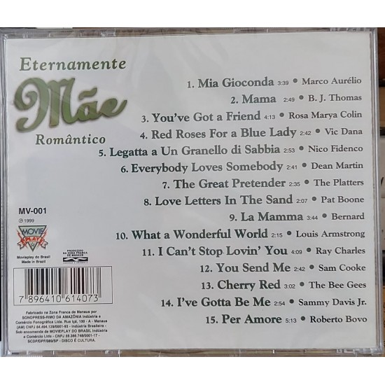 Cd Eternamente Mãe Romântico - Lacrado Cd Eternamente Mãe Romântico - Lacrado