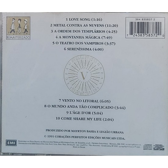 Cd Legião Urbana V