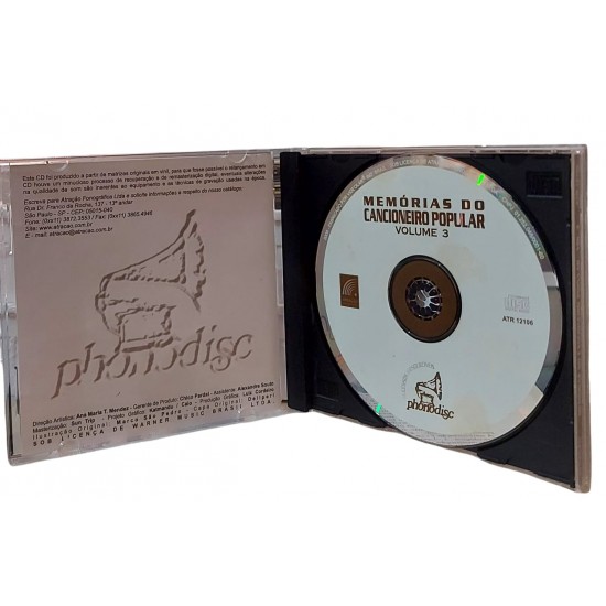 Cd Memórias do Cancioneiro Popular, Volume 3, Original