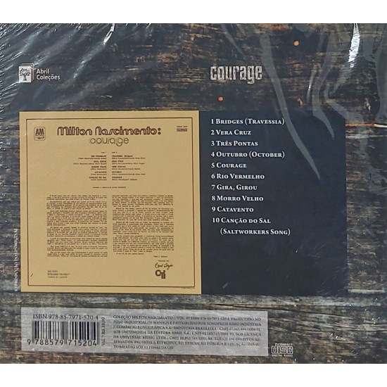 Cd Milton Nascimento + Livro, Courage - Lacrado
