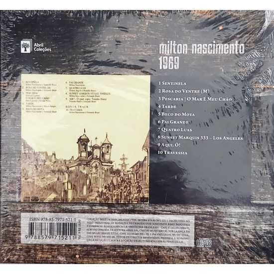 Cd Milton Nascimento, 1969, Coleção Milton Nascimento Cd Milton Nascimento, 1969, Coleção Milton Nascimento