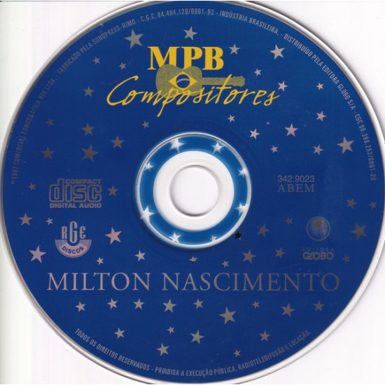 Cd Milton Nascimento, Coleção MPB Compositores Cd Milton Nascimento, Coleção MPB Compositores