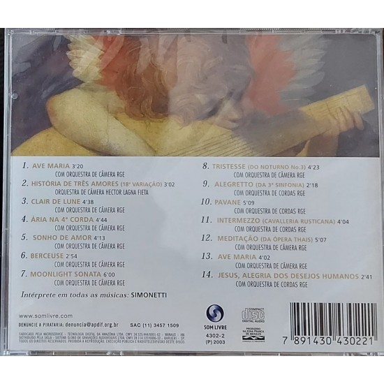 Cd Música à Luz da Oração 