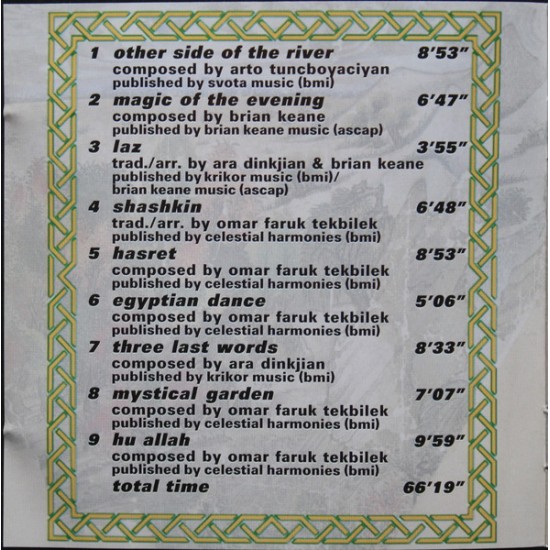 Cd Omar Faruk Tekbilek, Mystical Garden, Importado Germany Cd Omar Faruk Tekbilek, Mystical Garden, Importado Germany