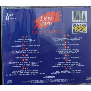 Cd Paul Mauriat, I Love Paris Cd Paul Mauriat, I Love Paris