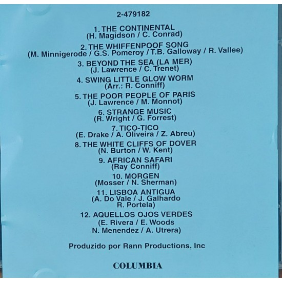 Cd Ray Coniff Sua Orquestra e Coro, S Continental Cd Ray Coniff Sua Orquestra e Coro, S Continental