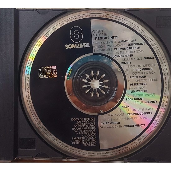 Cd Reggae Hits, Jimmy Cliff, Eddy Grant, Peter Tosh Cd Reggae Hits, Jimmy Cliff, Eddy Grant, Peter Tosh