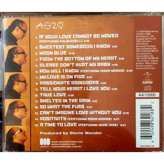 Cd Stevie Wonder, A Time To Love Cd Stevie Wonder, A Time To Love