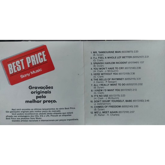 Cd The Byrds, Mr. Tambourine Man Cd The Byrds, Mr. Tambourine Man