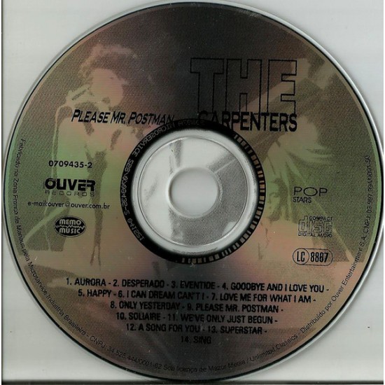 Cd The Carpenters, Please Mr. Postman Cd The Carpenters, Please Mr. Postman