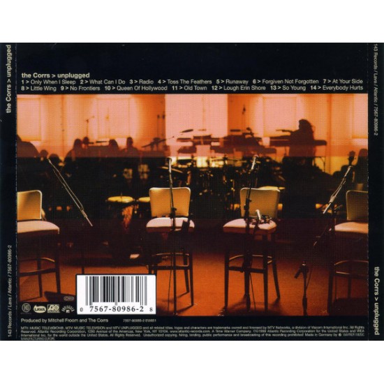 Cd The Corrs, Unplugged, 1999 Cd The Corrs, Unplugged, 1999