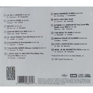 Cd The Very Best of Edith Piaf, Immortal Little Sparrow of France - Importado USA