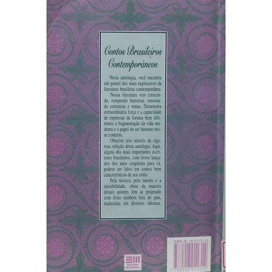 Contos Brasileiros Contemporâneos, Org, Julieta de Godoy  Ladeira
