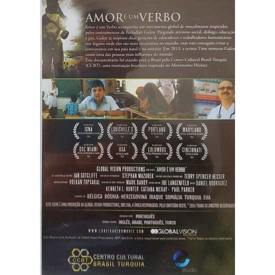 Dvd Amor é Um Verbo, Filme de Terry Spencer Hesser, Narrado por Ashely Judd Dvd Amor é Um Verbo, Filme de Terry Spencer Hesser, Narrado por Ashely Judd