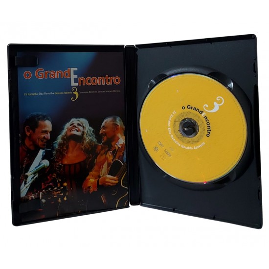 Dvd O Grande Encontro ao Vivo 3, Zé Ramalho, Elba Ramalho, Geraldo Azevedo. Convidados Belchior, Lenine, Moraes Moreira