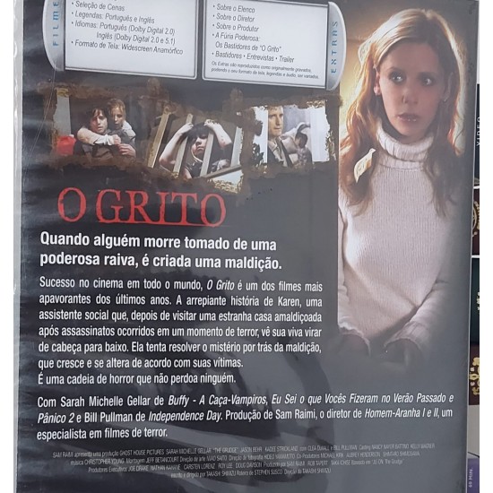 Dvd O Grito, Edição Especial, Versão do Diretor sem Cortes, Sarah Michelle Gellar