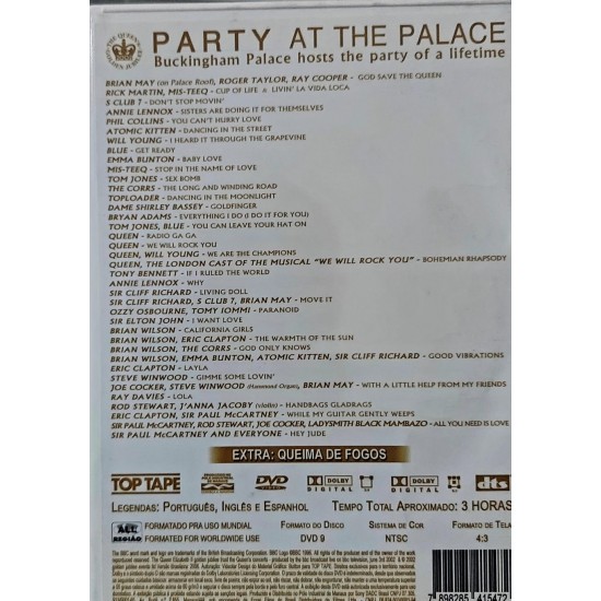 Dvd Party At The Palace, The Queen's Concerts, Buckigham Palace Dvd Party At The Palace, The Queen's Concerts, Buckigham Palace