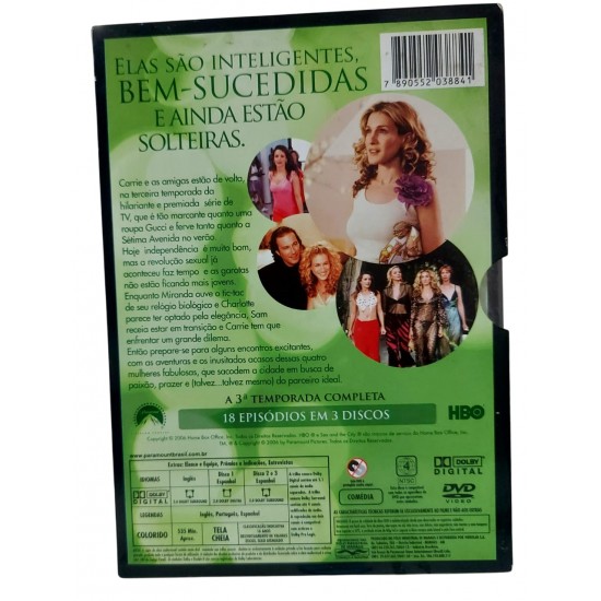 Dvd Sex And The City, A Temporada 3 Completa