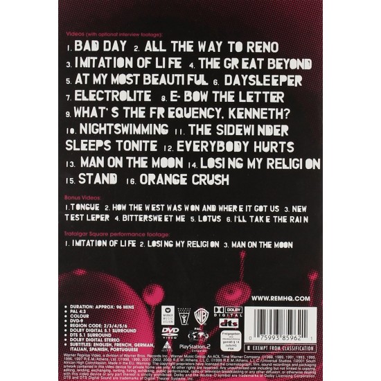 Dvd The Best Of R.E.M. In View, 1988-2003
