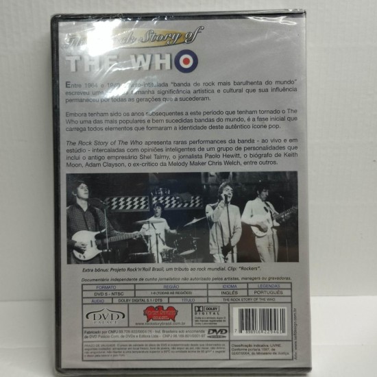 Dvd The Rock Story Of The Who, 1964 a 1968 Dvd The Rock Story Of The Who, 1964 a 1968