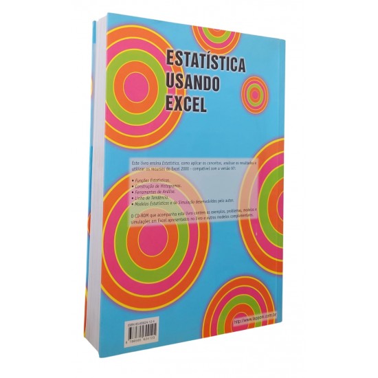 Estatística Usando Excel, Juan Carlos Lapponi, Inclui Cd-Rom Estatística Usando Excel, Juan Carlos Lapponi, Inclui Cd-Rom