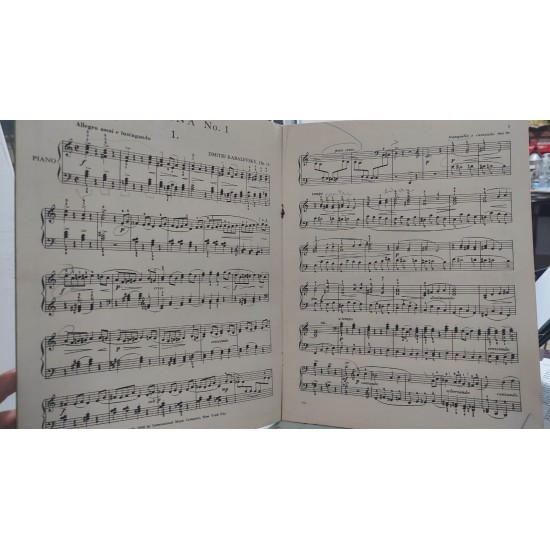 Kabalevsky, Sonatina Num 1 in C Major, Opus 13 For Piano Kabalevsky, Sonatina Num 1 in C Major, Opus 13 For Piano