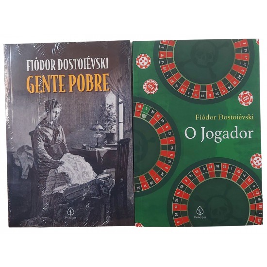 Kit 2 Livros de Dostoievski, O Jogador, Gente Pobre