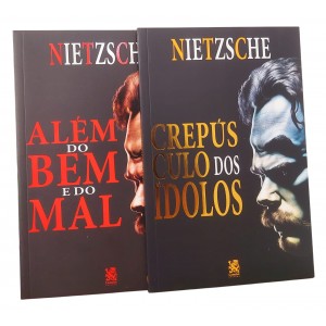 Kit 2 Livros de Nietzsche, Crepúsculo dos Ídolos, Além do Bem do do Mal