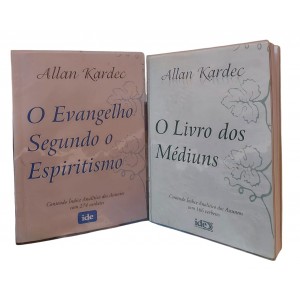 Kit 2 Livros, O Evangelho Segundo o Espiritismo, O Livro dos Médiuns, Allan Kardec. Contendo ìndice Analítico
