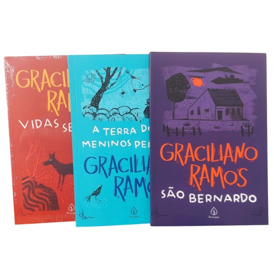 Kit 3 Livros de Graciliano Ramos, Vidas Secas, São Bernardo, A Terra dos Meninos Pelados Kit 3 Livros de Graciliano Ramos, Vidas Secas, São Bernardo, A Terra dos Meninos Pelados