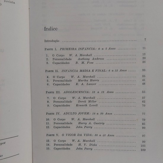 As Sete Idades do Homem. Um Estudo do Desenvolvimento Humano, Corpo, Personalidade, Capacidade, Robert R. Sears As Sete Idades do Homem. Um Estudo do Desenvolvimento Humano, Corpo, Personalidade, Capacidade, Robert R. Sears