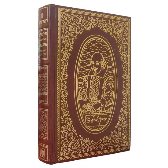 Comédias e Sonetos de William Shakespeare, Volume 2, Capa de Dura de Luxo com Letras Douradas Comédias e Sonetos de William Shakespeare, Volume 2, Capa de Dura de Luxo com Letras Douradas